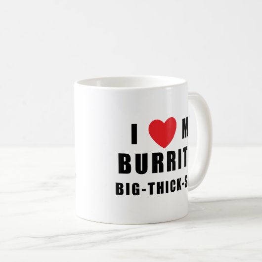 Mug J'aime des Burritos (Devant droit)
