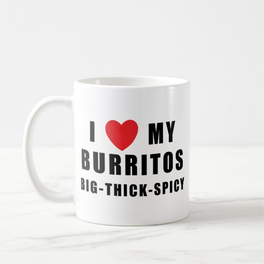 Mug J'aime des Burritos (Gauche)
