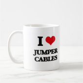 Mug J'aime des câbles de pullover (Gauche)
