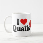 Mug J'aime des cailles (Gauche)