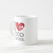 Mug J'AIME des camions de nourriture (Devant gauche)