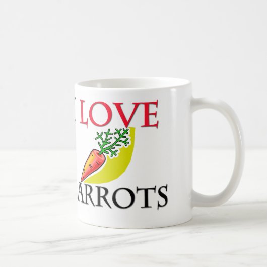 Mug J'aime des carottes (Droite)