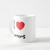 Mug J'aime des castors (Devant gauche)