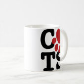 Mug J'aime des chats (Devant droit)