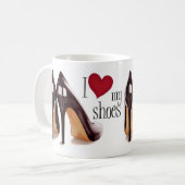 Mug J'aime des chaussures (Devant gauche)