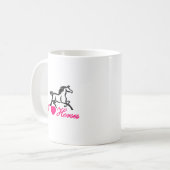 Mug J'aime des chevaux (Devant gauche)