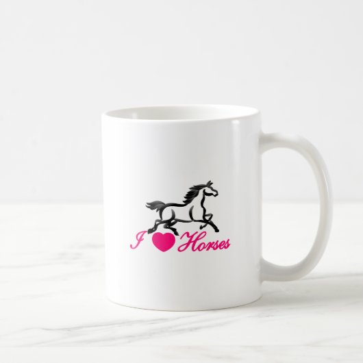 Mug J'aime des chevaux (Droite)