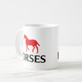 Mug J'aime des chevaux (Devant gauche)
