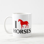 Mug J'aime des chevaux (Gauche)