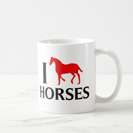 Mug J'aime des chevaux (Droite)