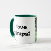 Mug J'aime des chimpanzés (Devant gauche)