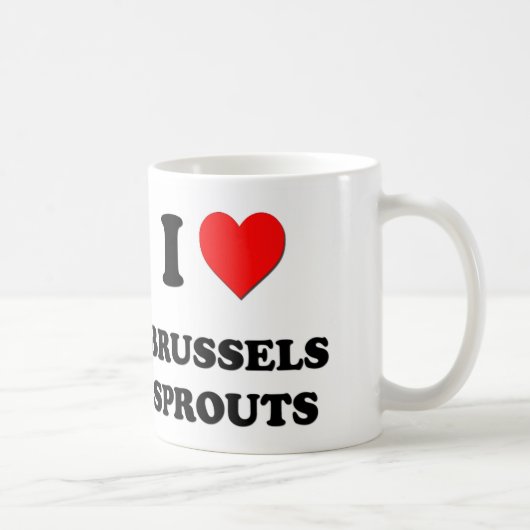 Mug J'aime des choux de bruxelles (Droite)