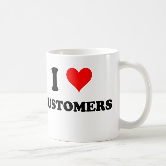 Mug J'aime des clients (Droite)