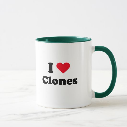 Mug J'aime des clones (Droite)