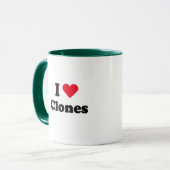 Mug J'aime des clones (Devant gauche)