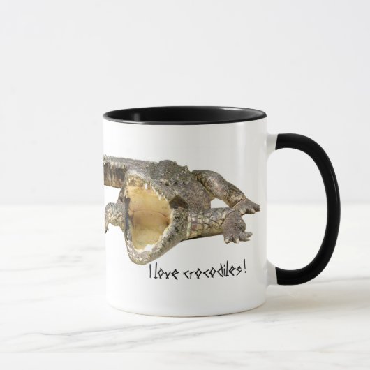 Mug J'aime des crocodiles ! (Droite)