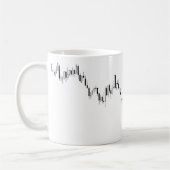 Mug J'AIME DES DIAGRAMMES, diagrammes de coeur d'I - (Gauche)