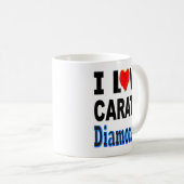 Mug J'aime des diamants de carats (Devant droit)