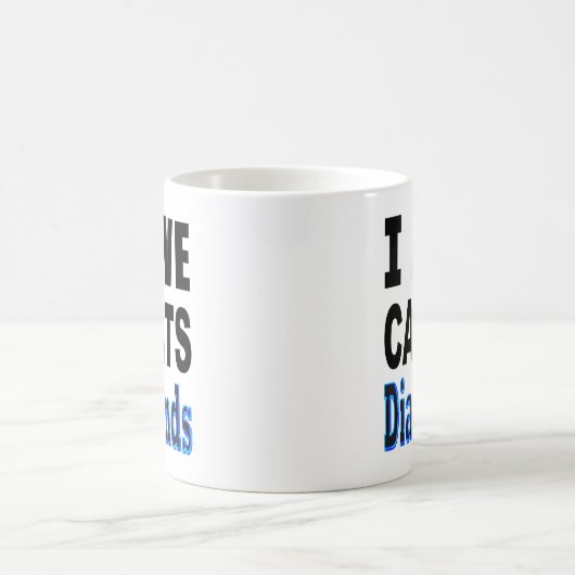 Mug J'aime des diamants de carats (Centre)