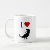 Mug J'aime des dinosaures - T-Rex (Gauche)