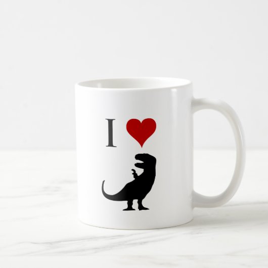 Mug J'aime des dinosaures - T-Rex (Droite)