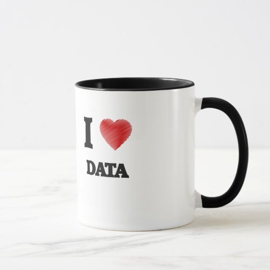 Mug J'aime des données (Droite)