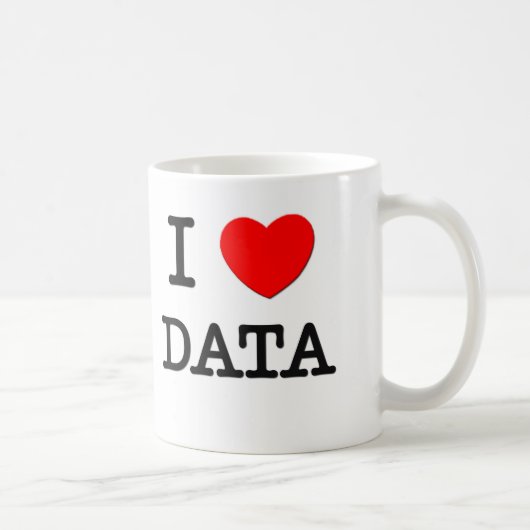 Mug J'aime des données (Droite)