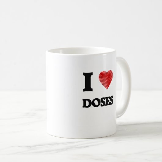 Mug J'aime des doses (Devant droit)