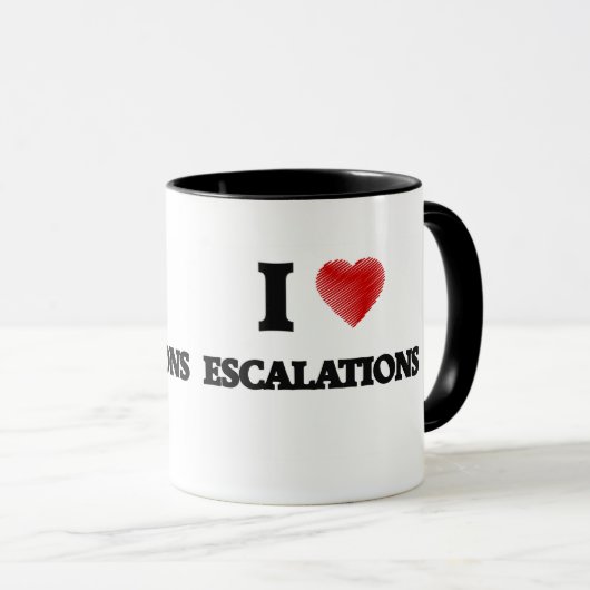 Mug J'aime des ESCALADES (Devant droit)