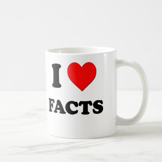 Mug J'aime des faits (Droite)