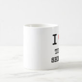Mug J'aime des feuilles de présence (Centre)