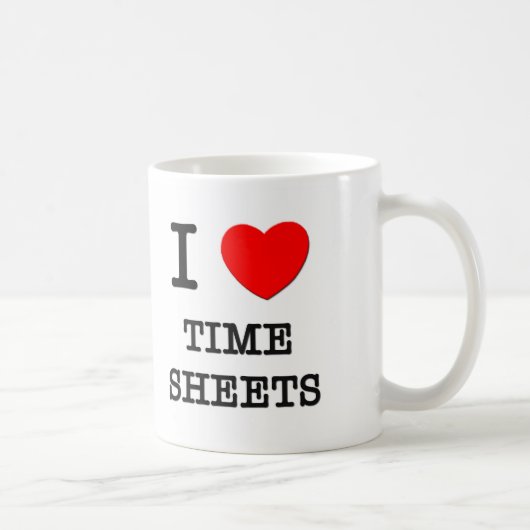 Mug J'aime des feuilles de présence (Droite)