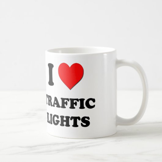 Mug J'aime des feux de signalisation (Droite)