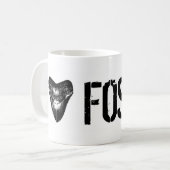 Mug J'AIME des FOSSILES Megalodon (Devant gauche)