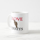 Mug J'aime des furets (Devant gauche)