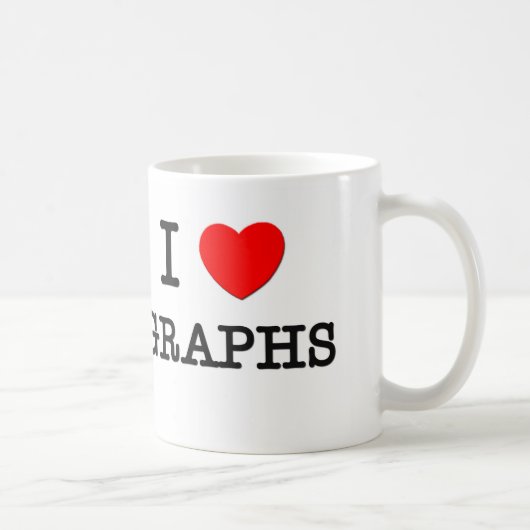Mug J'aime des graphiques (Droite)