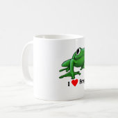 Mug J'aime des grenouilles (Devant gauche)