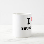 Mug J'aime des guerres de pouce (Centre)