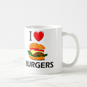 Mug J'aime des hamburgers