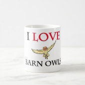 Mug J'aime des hiboux de grange (Centre)