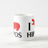 Mug J'aime des hippopotames (Centre)