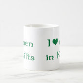 Mug J'aime des hommes dans des kilts (Centre)