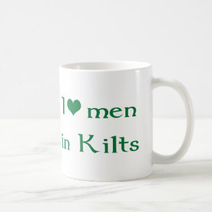 Mug J'aime des hommes dans des kilts