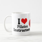 Mug J'aime des instructeurs de Pilates (Gauche)