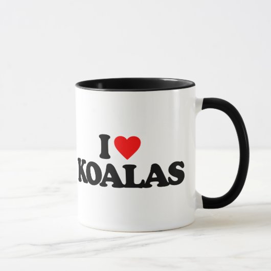 MUG J'AIME DES KOALA (Droite)