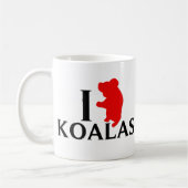 Mug J'aime des koala (Gauche)