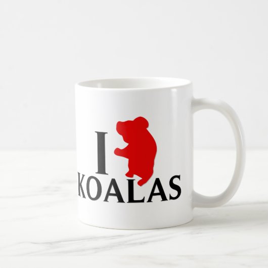 Mug J'aime des koala (Droite)