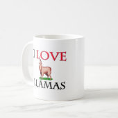 Mug J'aime des lamas (Devant gauche)