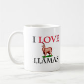 Mug J'aime des lamas (Gauche)