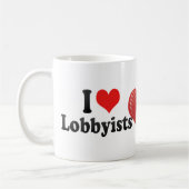 Mug J'aime des lobbyistes (Gauche)